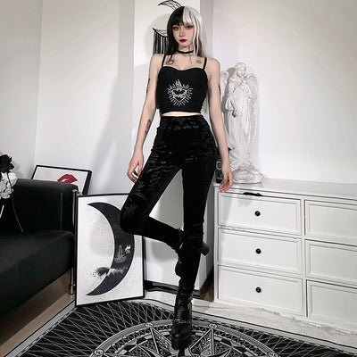 TP76 Gothic Style skinny Pants For Women