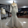 HW277 New style long sleeves mermaid Wedding Dress