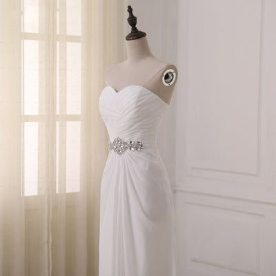 CW520 Real pictures Cheap Sweetheart Chiffon Wedding Dress