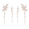 BJ344 : 4 PCS Korean Fairy Wedding Jewelry sets(Hair clips+Earrings)