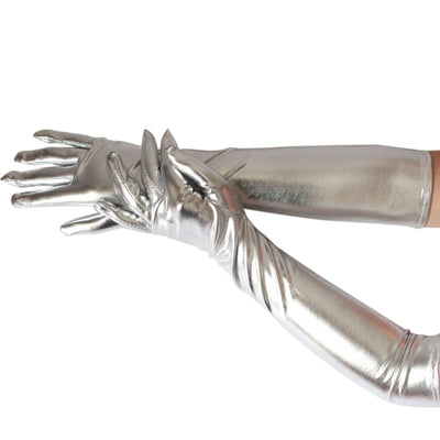 BV108 Leather Metallic Gloves for Party ( 7 Colors )