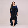 BH245 Plus size velvet high low Bridesmaid dresses ( 3 Colors)