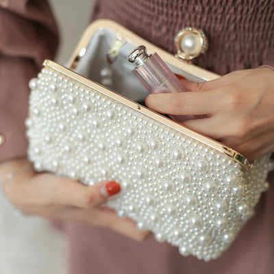 CB351 : 3 styles Luxury Pearl Party clutch bags