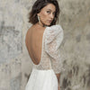 SS225 Simple Short Wedding Dress with Train