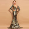 PP432 Sequined mermaid Maxi dress