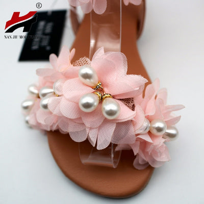BS121 Flower Bridal Sandals for Beach & Garden Pre-wedding photoshoot