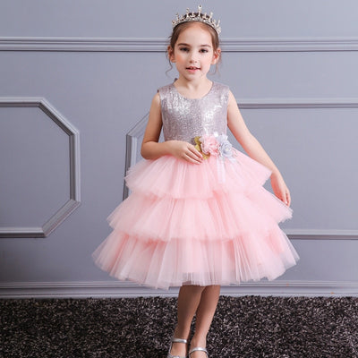 FG374 : 2 Styles Layered Dresses for Girls