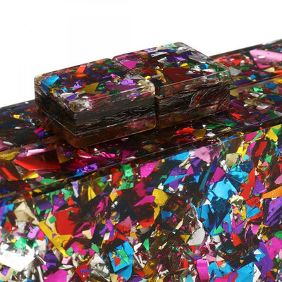 CB230 Blingbling Acrylic Party Clutch Bags ( 4 colors)