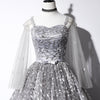 CG214 Gray Prom Ball Gown