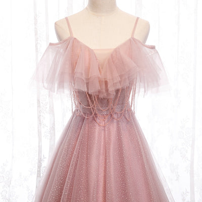 BH229 Real Pictures Sweet Pink Bridesmaid Dress