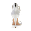 BS117 Diamond satin Wedding Shoes (14 Colors)