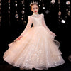 FG436 High neck sequin Princess Girl dress