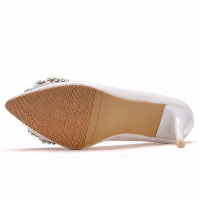 BS179 : 5 styles Rhinestone Bowknot Bridal shoes
