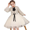 FG425 Elegant Kid outfit sets (dress+Jacket)