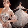 PP319 Off the shoulder Floral Evening Gown