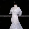 HW276 Real Photo short sleeves sweetheart mermaid Wedding Dress