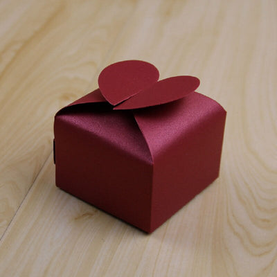 DIY108  : 50pcs/100pcs Love Heart Chocolate Box Party Favors