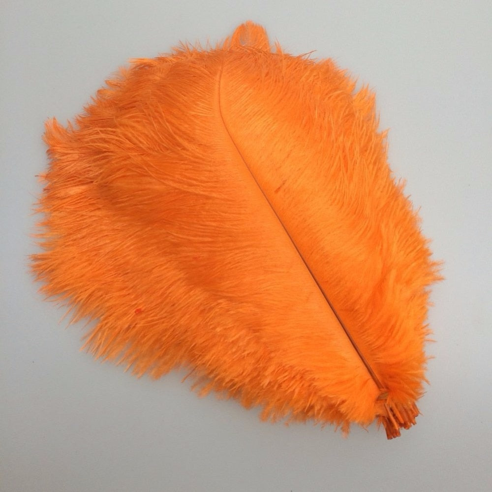 big pole ostrich feather yellow feathers 10 pcs 60-65cm / 24-26