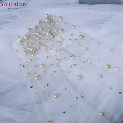 BV164 Pearls & diamonds Wedding veil