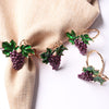 DIY339 : 10pcs/lot grape napkin rings for wedding & Party table