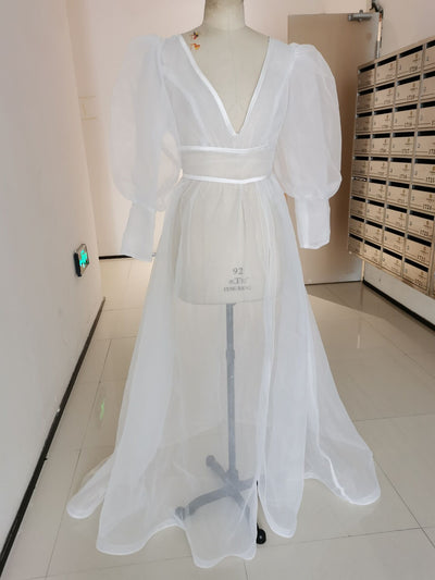 BR16 Sheer Organza Bridal Bolero
