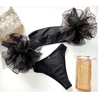 SW05 Bubble Sleeve Bikini sets ( 3 Colors )