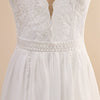 CW440 Spaghetti Straps Boho Wedding Gown
