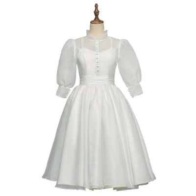 SS117 Real Sample Photo Vintage Satin Wedding Dress