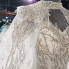 HW320 Real Pictures Luxury beaded sequined Wedding Dress with long shawl