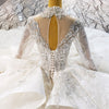 Hw318 Real Pictures Luxurious Long sleeves sequin Bridal Gown