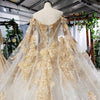 CG179 Luxurious off the shoulder Wedding Gown with cape