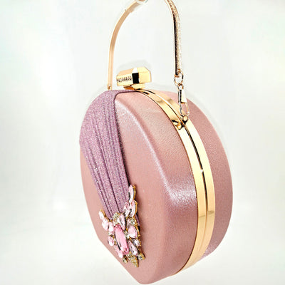 BS169 Butterfly diamond knot Bridal Heels+ Clutch Bags ( 7 Colors )