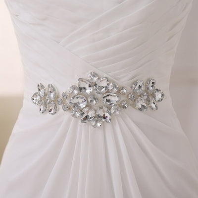 CW520 Real pictures Cheap Sweetheart Chiffon Wedding Dress