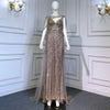 LG218 Plus size Luxury V-neck full Diamond Beading Pageant Gowns(4 Colors)