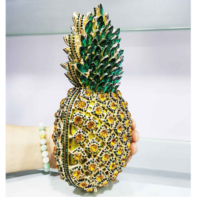 CB269 Luxury Diamond Pineapple shape Party Clutch Purses ( 4 Colors )