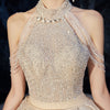 CW508 Real picture Halter Sequin Tassel Wedding Gowns