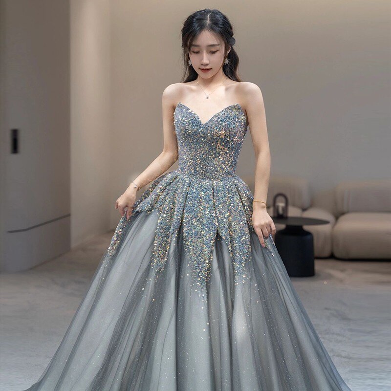 Shiny best sale ball gowns