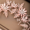BJ408 Rose Gold Bridal Hair Jewelry