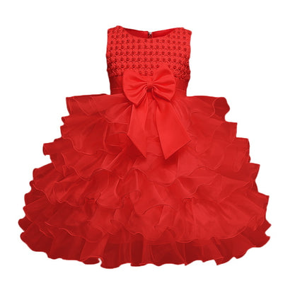 FG57 Lolita Beaded Fluffy baby girl dress (4 Colors)
