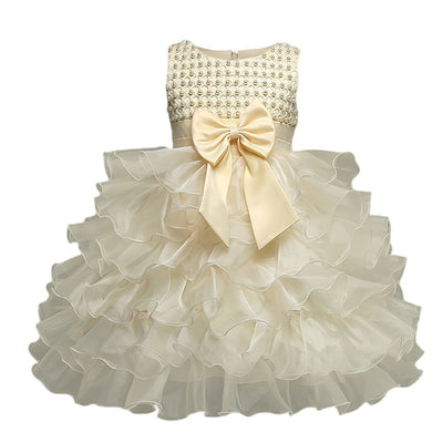 FG57 Lolita Beaded Fluffy baby girl dress (4 Colors)