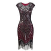 KP01 Sequin Fringe Great Gatsby Dresses for Party ( 2 Colors )