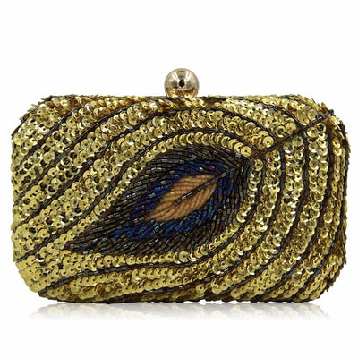 CB21 Sequined Beaded Clutch Bags ( 4 Colors)