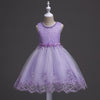 FG97 Lovely Lace Appliques Beaded Flower Girl Dresses (4 Colors)