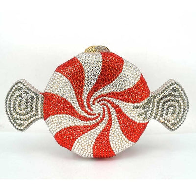 CB61 Candy shape Crystal Evening Clutch  bags (2 Colors)