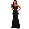 MX94 Sexy One Shoulder Maxi Gowns ( 3 Colors)