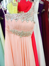 PP72 One Shoulder Crystals Beaded Prom Dresses(10 Colors)