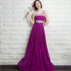PP72 One Shoulder Crystals Beaded Prom Dresses(10 Colors)