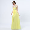 PP72 One Shoulder Crystals Beaded Prom Dresses(10 Colors)
