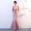 BH144 Long sleeve V neck mermaid Bridesmaid Dresses (7 Colors)