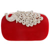 CB54 Peacock Rhinestones Party clutch Bags (Black/Red/Purple)